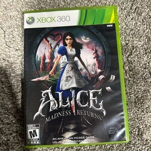 Alice xbox 360 good condition with manual